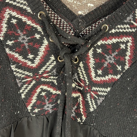 Abercrombie & Fitch Half Sweater Middle Pull String Top Shirt Blouse - Picture 4 of 6